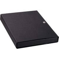 Sammelmappe 'Elegance BIG', schwarz, A4 mit Flügel u Druckknopfverschluss