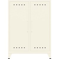 BISLEY Sideboard "Fern" 2 Fachböden, B80xT40xH110cm, verkehrsweiß – Ansicht 1