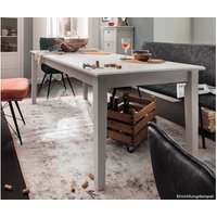 Esstisch "Solvita" B 160 x T 90 x H 75 cm, Kiefer weiß