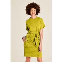 tranquillo Bio-Damen-Mini-Kleid aus Ajour-Jersey mit Taschen, pear, Gr. L – Ansicht 1