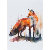 Notizbuch "Fox" DIN A5 kariert, 72 Blatt