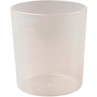 Klar Messbecher aus Polypropylen, Skala von 10 - 150 ml