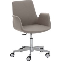 Besucherstuhl "2010" mit Aluminium-Fußkreuz, beige