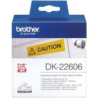 Brother Endlosetiketten "DK-22606" gelb 62 mm x 15,24 m – Ansicht 1