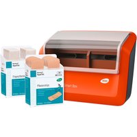 WERO Smart Box Pflasterspender, gefüllt mit AquaFlex Pflasterstrips & Fingerpflaster