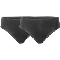 Living Crafts 2er-Pack Bio-Damen-Slip 'TARISSA' mit Spitze, black, Gr. M – Ansicht 1