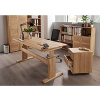 Höheneinstellbarer Schreibtisch "buxing selet" B 160 x T 80 x H 61-80 cm, Wildeiche