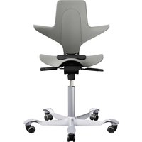 HAG Bürodrehstuhl "Capisco Puls 8010" Gestell: silber/clay,Stoff: "Cura" black – Ansicht 1