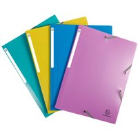 24 Exacompta Sammelmappen "Forever Young", DIN A4, Gummizug, 3 Klappen, sortiert – Ansicht 1