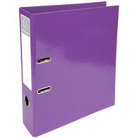 10 Exacompta Ordner "Iderama" mit Prem'Touch-Mechanik, DIN A4, violett, RB 70 mm
