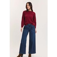 tranquillo Bio-Damen-Jeanshose 'Dorthaa' mit weitem Bein, vanuta blue, Gr. 36