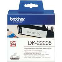 Brother Endlosetiketten 'DK-22205' weiß 62 mm x 30,48 m – Ansicht 1