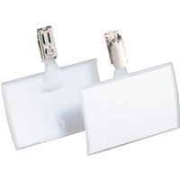 DURABLE Namensschilder "CLICK FOLD" aus PP mit Clip 54 x 90 mm, 25 Stk.