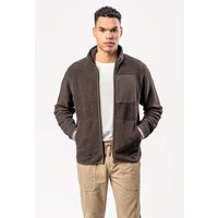 Living Crafts Bio-Herren-Fleecejacke 'SENNA' mit Stehkragen, walnut, Gr. XL