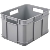 keeeper Aufbewahrungsbox "Bruno" stapelbar, 35x27x22 cm, 16 l, stone grey – Ansicht 1