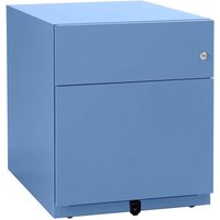 BISLEY Rollcontainer "Note" 1 Schublade, 1 HR T 56,5 cm blau – Ansicht 1
