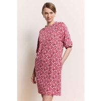 tranquillo Bio-Damen-Minikleid "Ninaa" mit Eingrifftaschen, red wildflowers, Gr. S