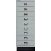 BISLEY Schubladenschrank "MultiDrawer" DIN A3 mit 9 Schubladen lichtgrau – Ansicht 1