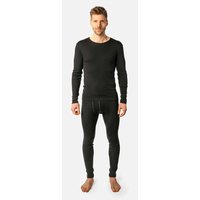Living Crafts Bio-Herren-Langarmshirt 'LIAM' mir Rundhalsausschnitt, black, Gr. M