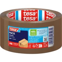 tesa Recycling Packband, 66 m x 50 mm, 65 my, braun