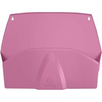 Exacompta Wandprospekthalter "AutentiK" horizontal, 1 Fach, 72 x 382 x 289 mm, rosa