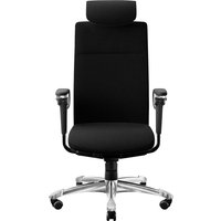 HAG Bürodrehstuhl "Tribute 9031" TiltDown AL, Kopfstütze, Gestell: si, Stoff: "Cura" black – Ansicht 1