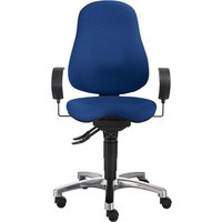 Topstar Bürodrehstuhl "Sitness 10" mit Armlehnen blau – Ansicht 1