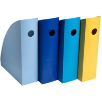 4 Exacompta Stehsammler Mag-Cube "BeeBlue", DIN A4+, farbig sortiert – Ansicht 1