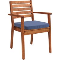 Auflage für Gartensessel 'Cavo' 47 x 46,5 x 6 cm, Bezug aus Polyester, blau – Ansicht 1