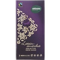 NATURATA Bio-Edelbitter-Schokolade "Lateinamerika" 100 % Kakao, 80 g