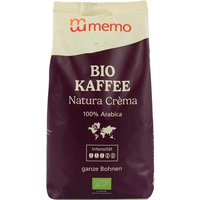 memo Bio-Kaffee Crema 'Natura' ganze Bohnen 500 g