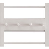 Garderobe "Solvita" Hakenleiste, B 43,6 x T 8 x H 10,1 cm, Kiefer weiß