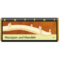 Zotter Bio-Vollmilch-Schokolade "Marzipan und Mandeln", 70 g