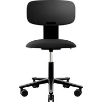 HAG Bürodrehstuhl "Tion 2140" Gestell: schwarz, Stoff: "Cura" black – Ansicht 1
