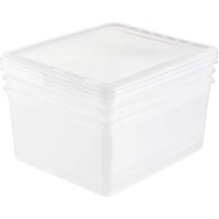 keeeper 3er-Pack Aufbewahrungsbox 'Bea' mit Deckel, air control, 3 x 18 l, transparent – Ansicht 1