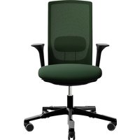 HAG Bürodrehstuhl "Futu mesh 1100-S" mit AL, Gestell: schwarz, Stoff: "FutuKnit" Forest