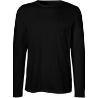 Neutral Bio-Herren-Langarmshirt mit Rundhalsaussschnitt schwarz, Gr. XL – Ansicht 1