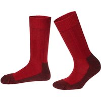 Hirsch Natur Unisex-Wandersocken mohn/andorra, Gr. 47/48