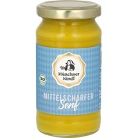Münchner Kindl Mittelscharfer Bio-Senf 200 ml