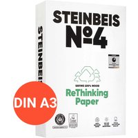 500 Blatt Steinbeis Recycling-Kopierpapier "No.4, EvolutionWhite" DIN A3 – Ansicht 1