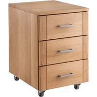 Rollcontainer "buxing selet" B 40 x T 50 x H 60 cm, Rahmenfront, Wildeiche – Ansicht 1