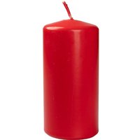 BIOKEMA Stumpenkerze aus Biomasse 60 x 120 mm, rot