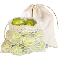 2 Stk. memo Bio-Baumwollbeutel für Obst und Gemüse 40 x 30 cm – Ansicht 1
