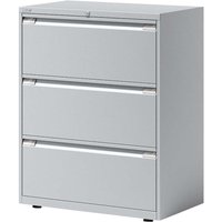 BISLEY Registraturschrank 2-bahnig, 3 Schubladen lichtgrau – Ansicht 1