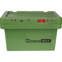 memo Stapel Box aus Recyclingkunststoff grün, Gr. M - ohne ETIKETT