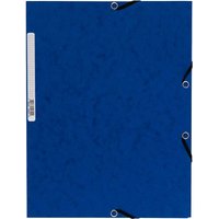 Exacompta Eckspannermappe mit 3 Klappen "Premium Manila" DIN A4 blau