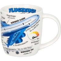 Könitz Kinder-Tasse "Kid´s Wissen Flugzeuge" 230 ml aus Porzellan