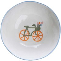 tranquillo Kinder-Schale "VELOBLOOM" Ø 13 cm, aus Steingut, blau – Ansicht 1