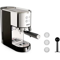 KRUPS Siebträger-Kaffeemaschine "Virtuoso+ XP444C", schwarz/silber