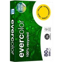 500 Blatt Clairfontaine Farbiges Recycling-Kopierpapier 'Evercolor' Gelb, 80g, DIN A4